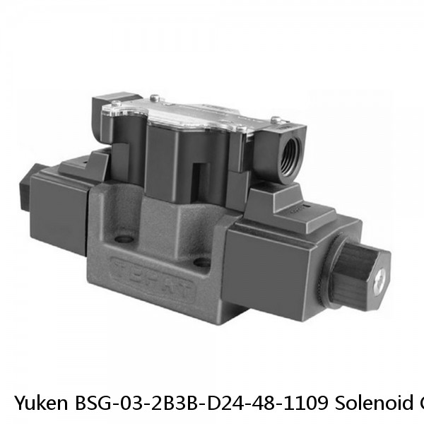 Yuken BSG-03-2B3B-D24-48-1109 Solenoid Control Valve #1 image